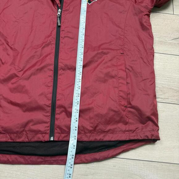 VTG Arizona Cardinals NFL Windbreaker Jacket Men’s 3XL Full Zip Red Lightweight - Picture 7 of 7